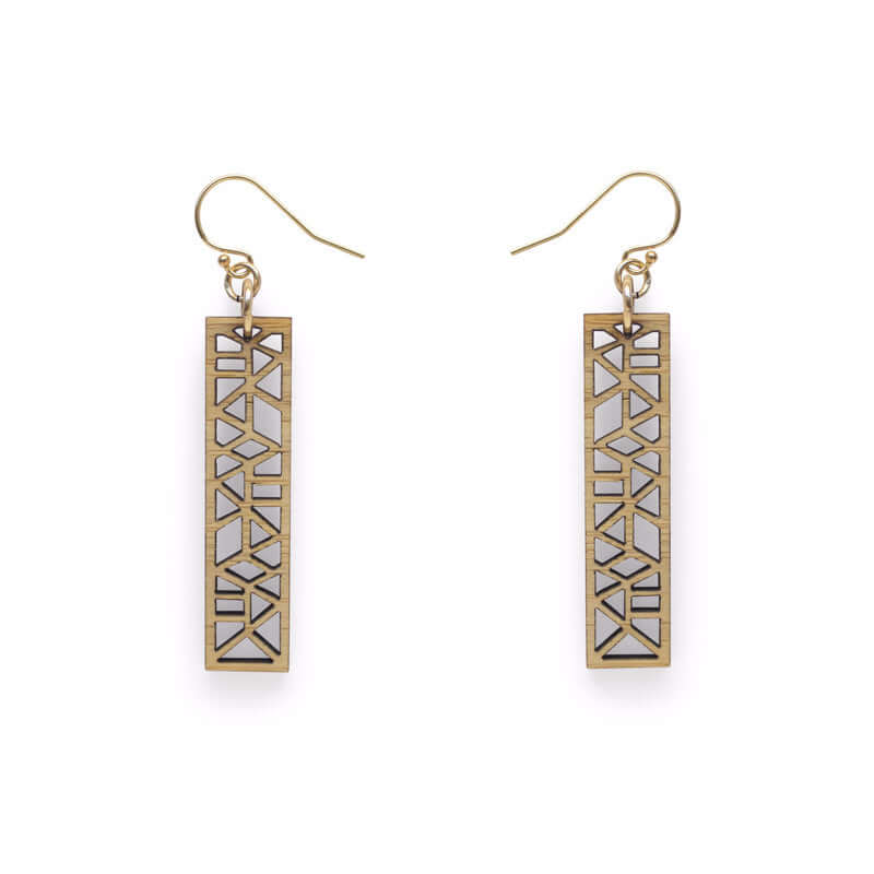 Rectangle dangle online earrings