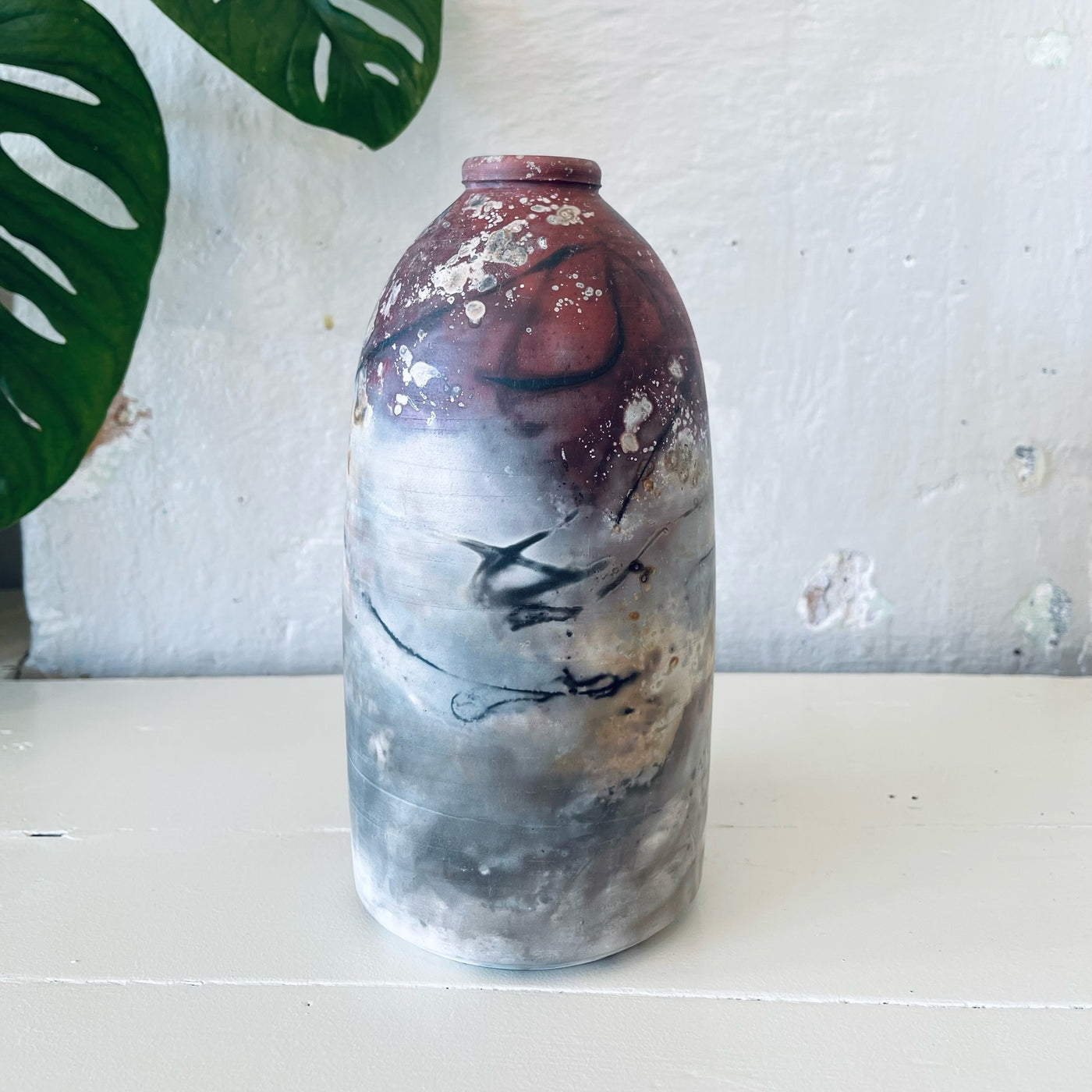 Pit Fired Vase - cylinder