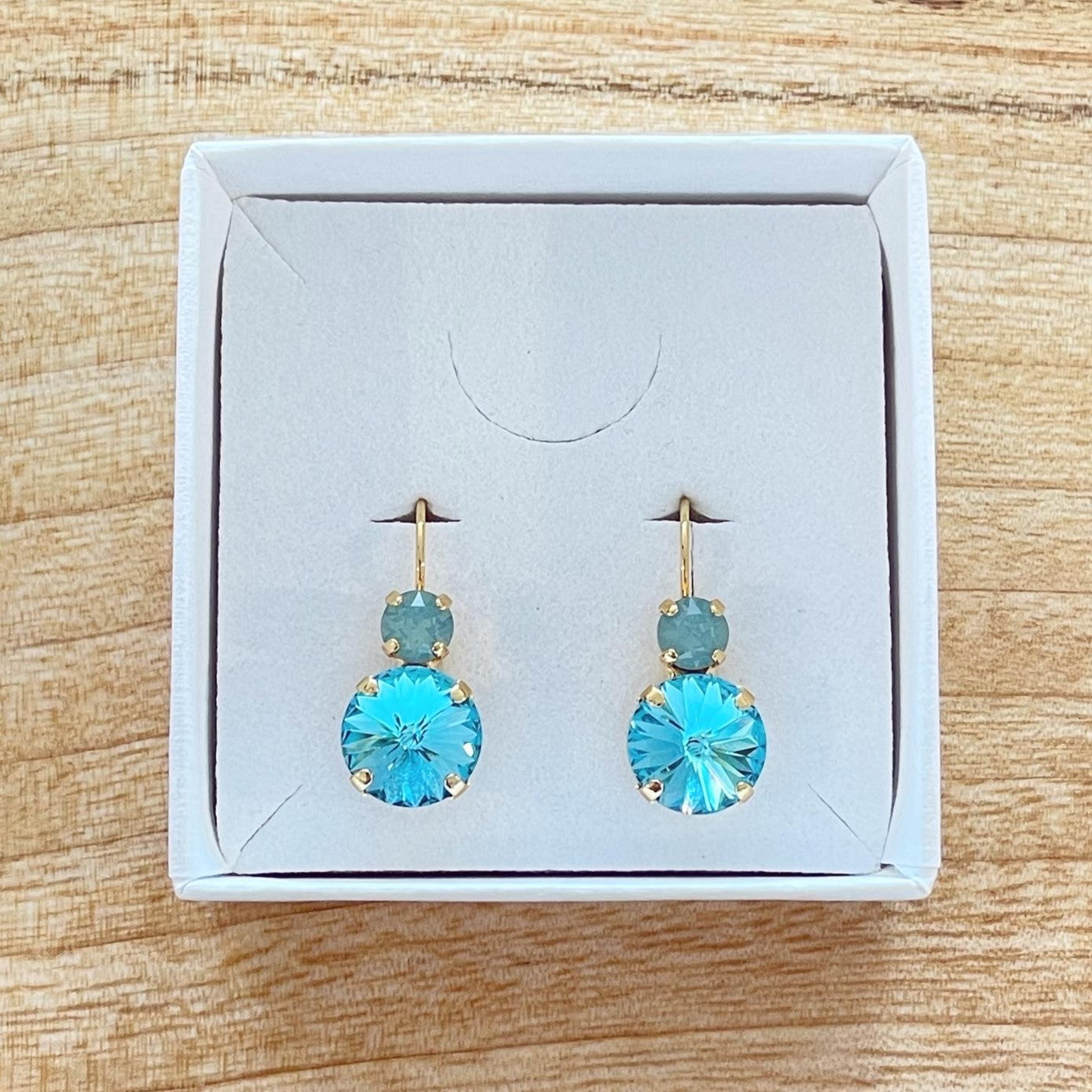 Gisele Drop Earrings Light Turquoise